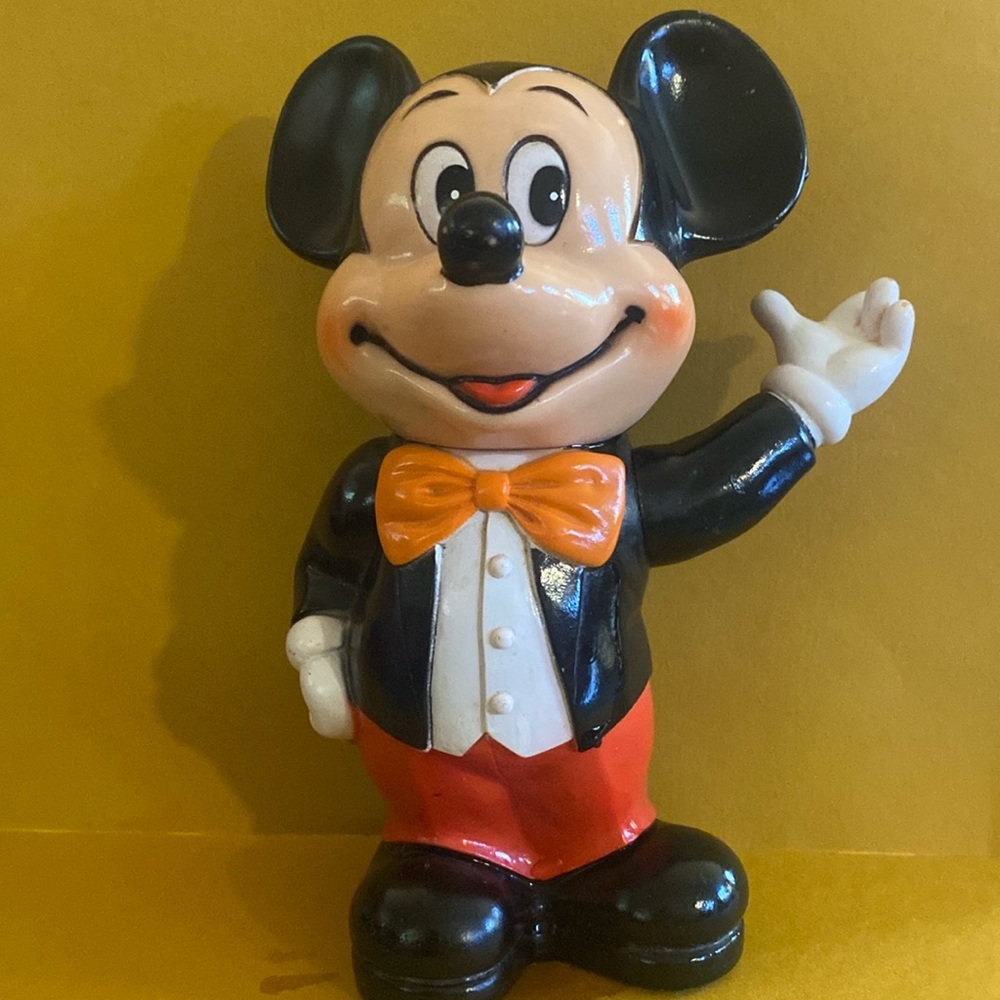 Vintage 1960’s Mickey Mouse plastic coin bank